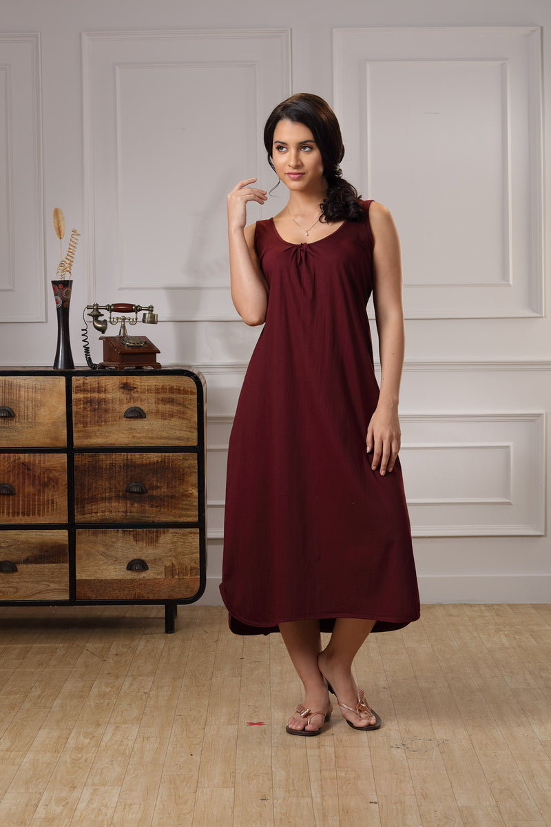 Nighties(Sleeveless-Plain)