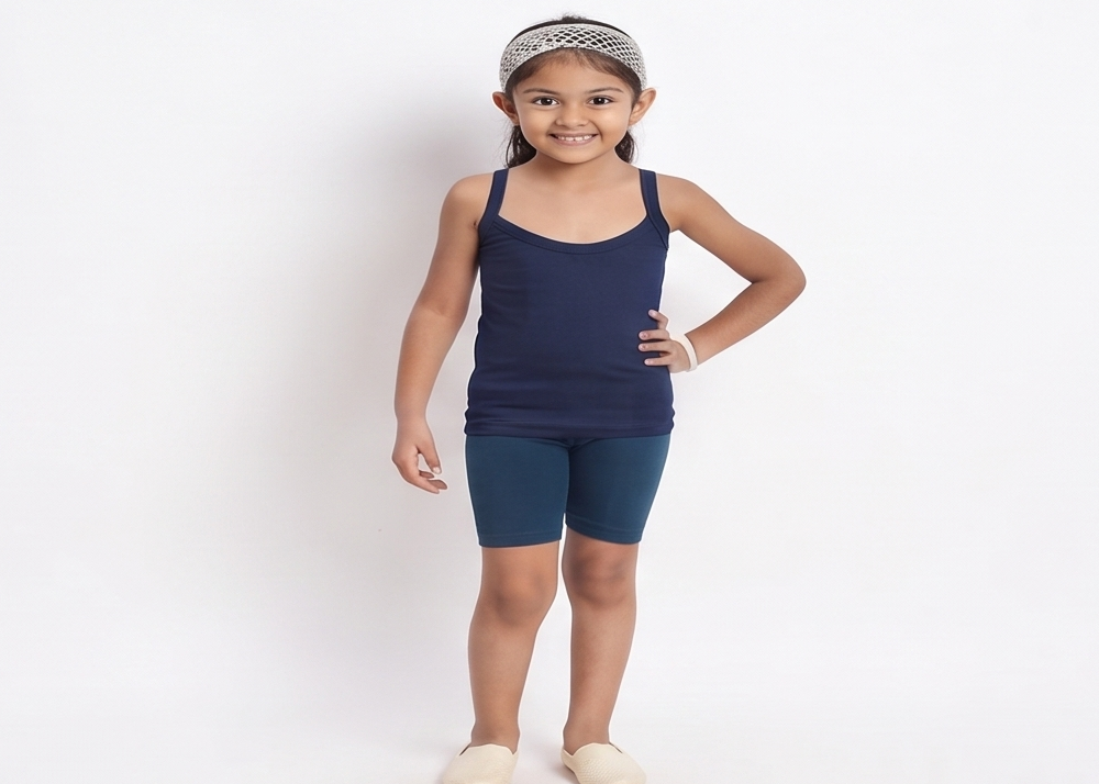 Navy Blue-Jasmine Junior_Plain-front