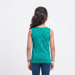 Peacock green-Queen print-back