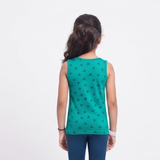 Peacock green-Queen print-back