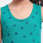 Peacock green-Queen print-closeup