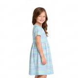 Sky blue-joy print-sideview
