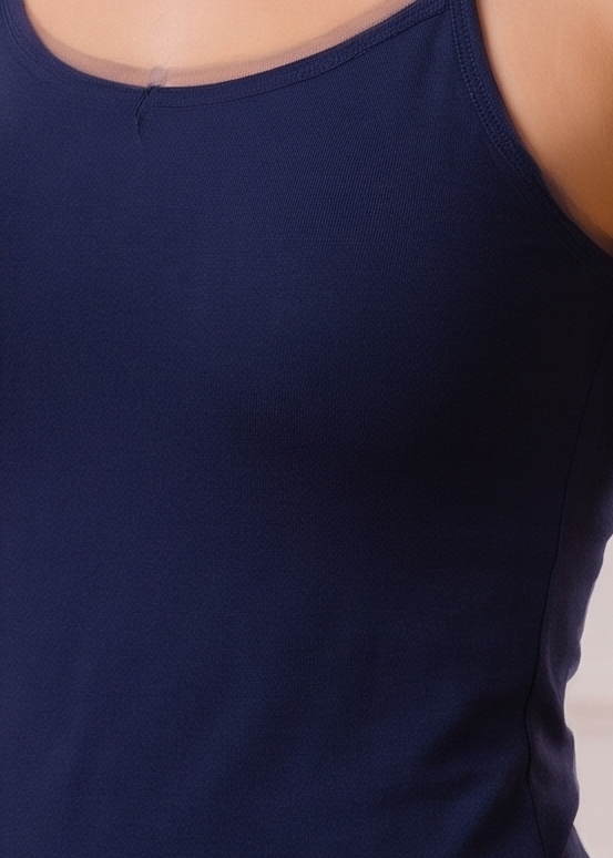 navy blue-teen-front-  closeup