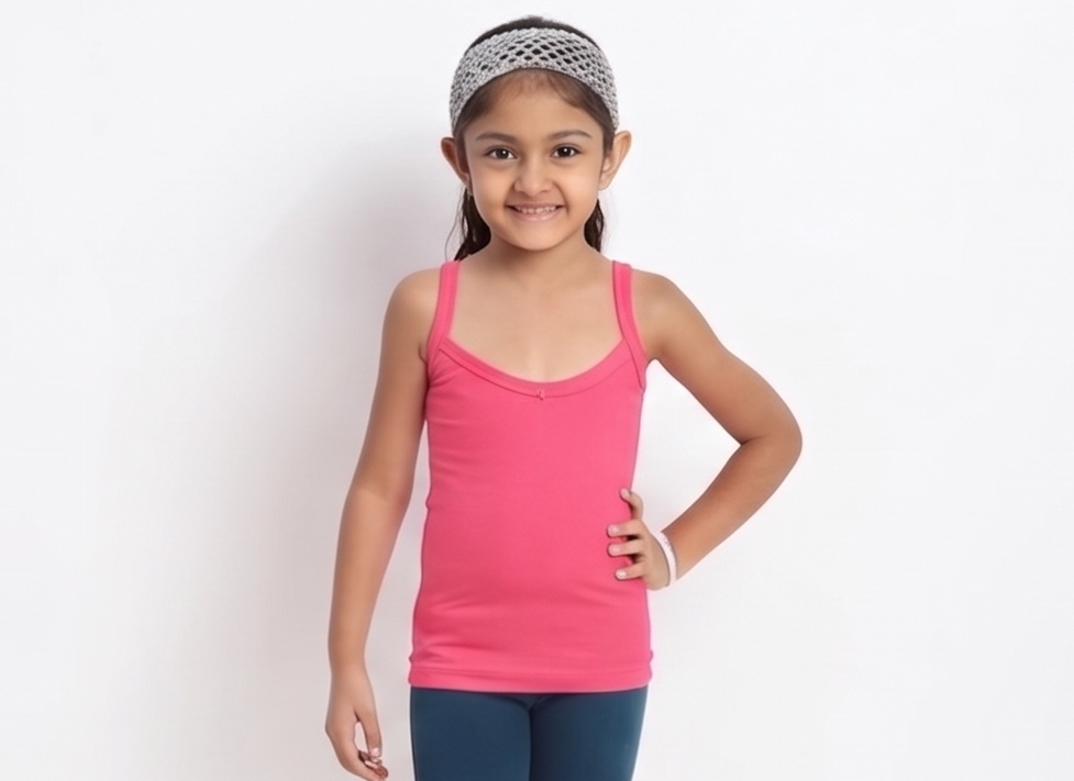 pink-Jasmine Junior Plain-front